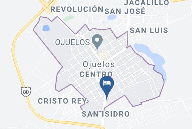 Ojuelos De Jalisco - Hotel Del Sol Maps
