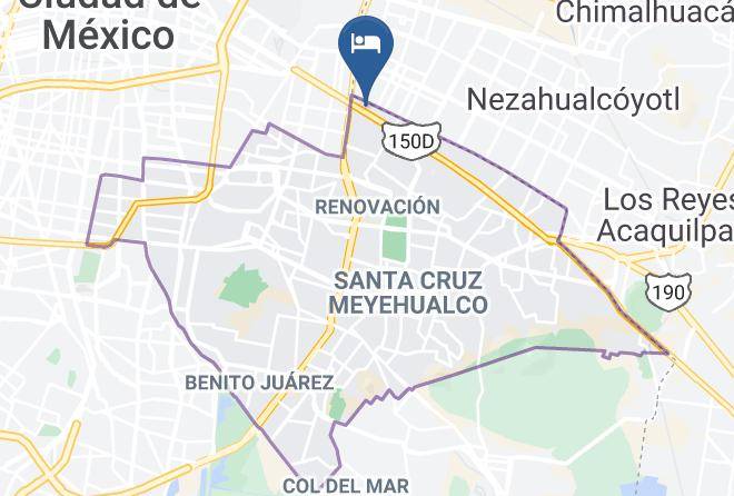 Iztapalapa - Hotel Del Sur Maps