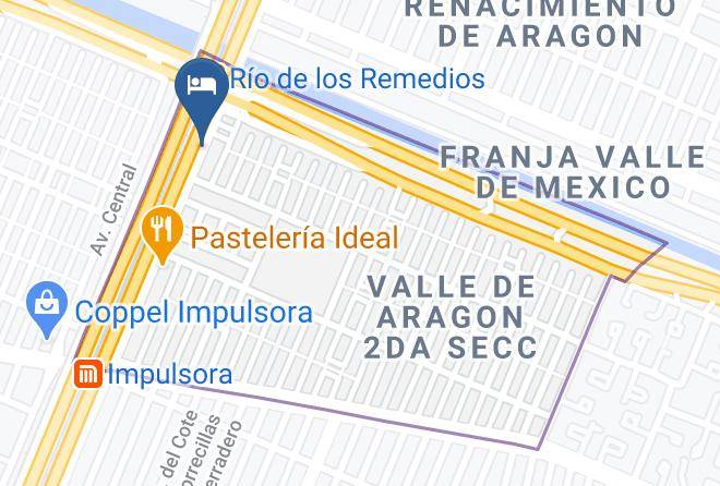 Ciudad Nezahualcoyotl - Hotel Del Valle Maps