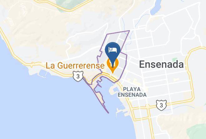 Ensenada - Hotel Del Valle Maps