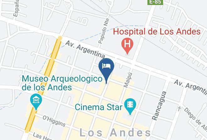 Los Andes Province - Hotel Del Valle Maps