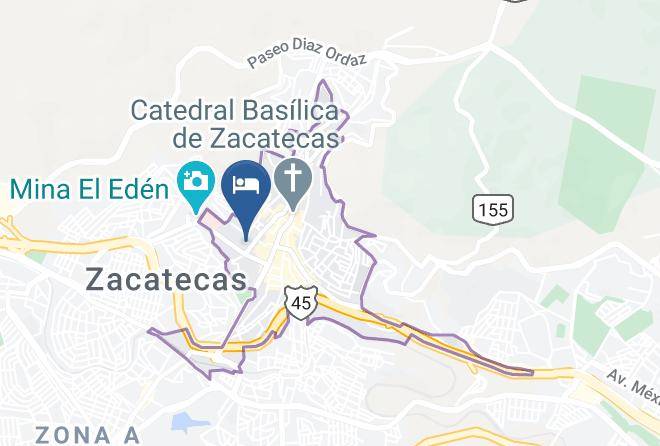Zacatecas Zacatecas Centro - Hotel Del Vasco Maps