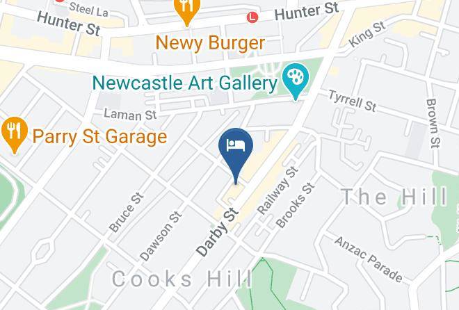 Newcastle - Hotel Delany Maps