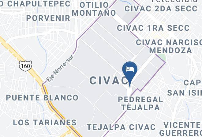 Jiutepec - Hotel Delf Inn Maps