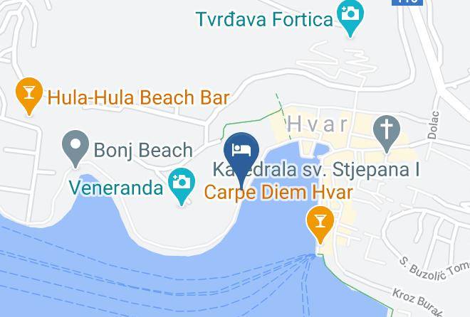 Hvar - Hotel Delfin Hvar Hotel Maps