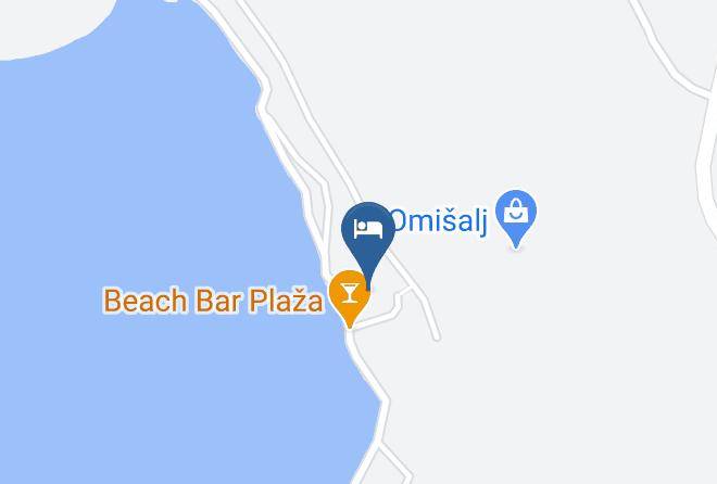 Omisalj - Hotel Delfin Maps