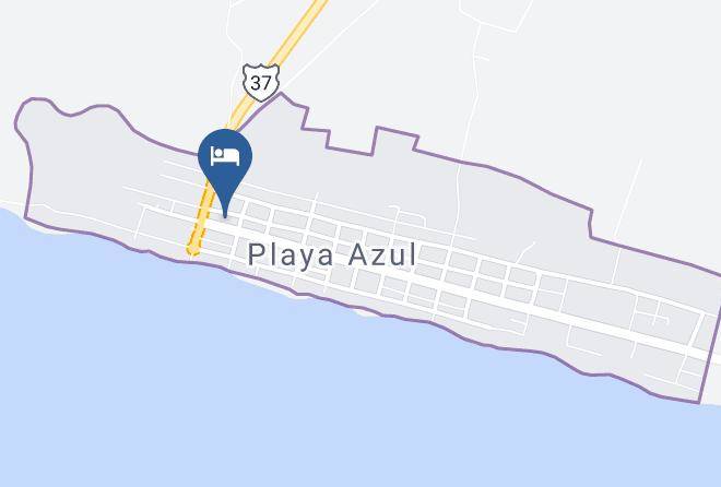 Lazaro Cardenas - Hotel Delfin Playa Azul Maps