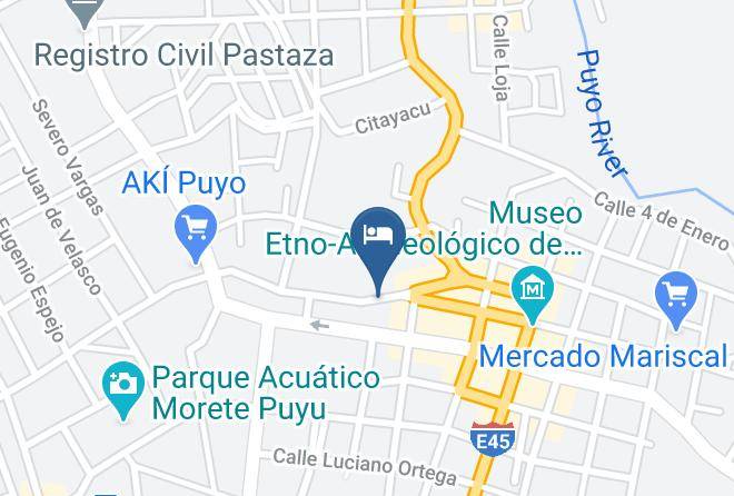 Puyo - Hotel Delfin Rosado Maps