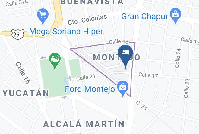 Merida - Hotel Delfina Maps