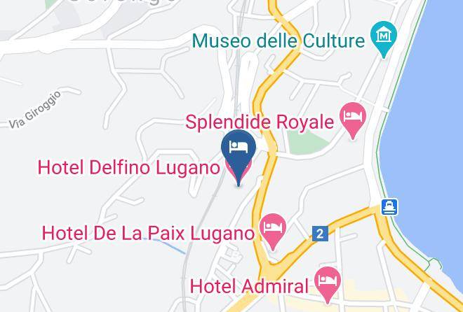 Lugano - Hotel Delfino Lugano Maps
