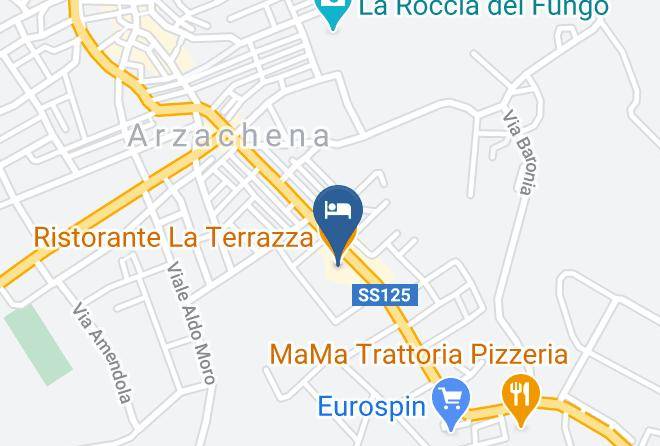 Hotel Delfino Arzachena Map