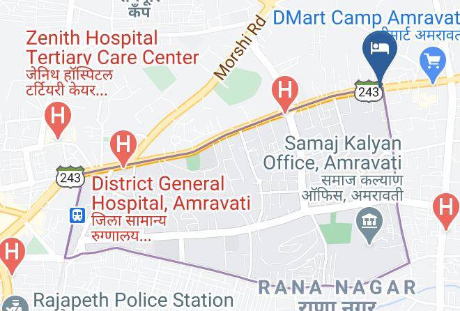 Amravati - Hotel Delhi Darbar Maps