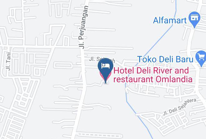 Deli Serdang Regency - Hotel Deli River And Restaurant Omlandia Maps