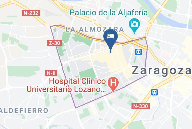 Zaragoza - Hotel Delicias Maps