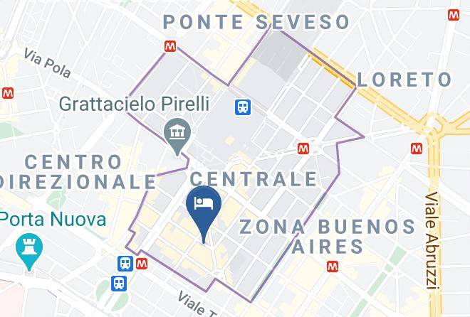 Milan - Hotel Delle Nazioni Maps