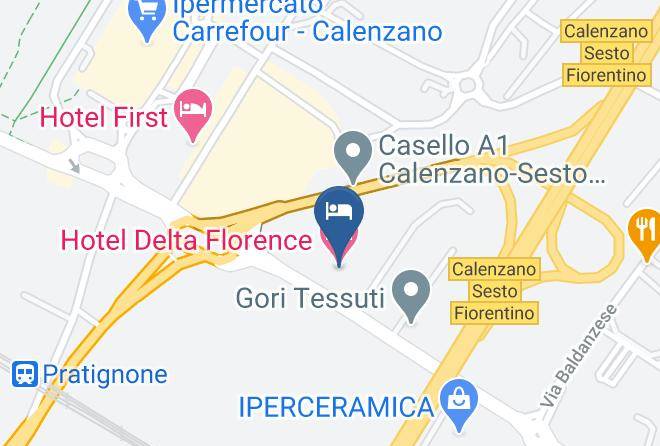 Hotel Delta Florence Map