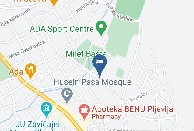 Pljevlja - Hotel Delta Maps