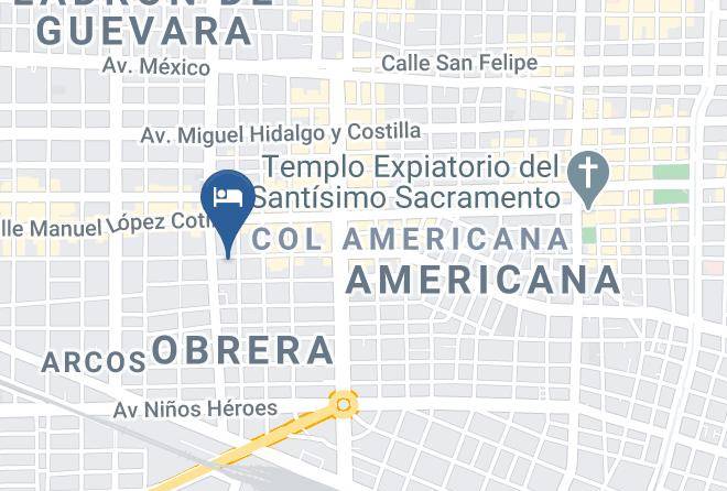 Guadalajara - Hotel Demetria Maps