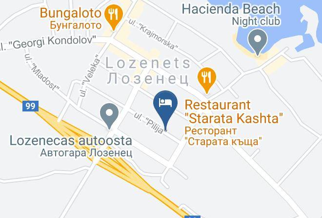 Tsarevo - Hotel Demira Maps