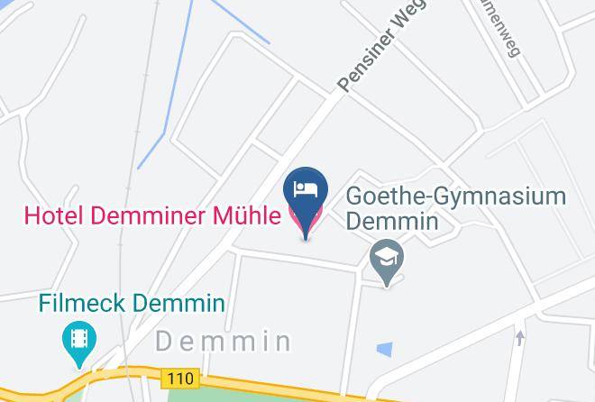 Mecklenburgische Seenplatte - Hotel Demminer Muhle Maps