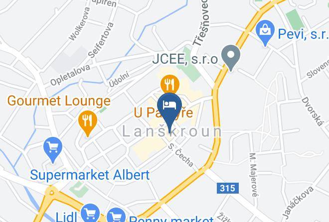Usti Nad Orlici - Hotel & Depandance Kopacka Maps
