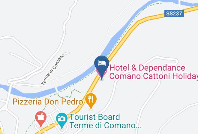 Trento - Hotel & Dependance Comano Cattoni Holiday Maps