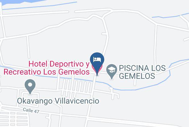Villavicencio - Hotel Deportivo Y Recreativo Los Gemelos Maps
