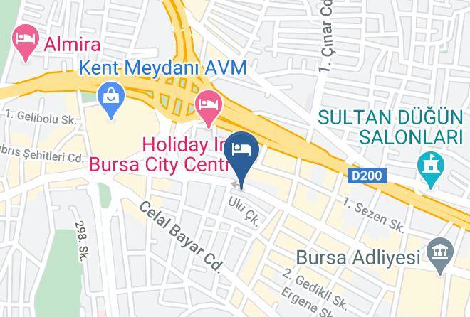 Osmangazi - Hotel Derya Maps