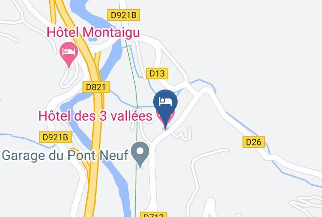 Hautes Pyrenees - Hotel Des 3 Vallees Maps