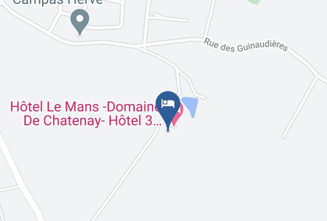 Hotel Des 4 Continents Le Mans Map