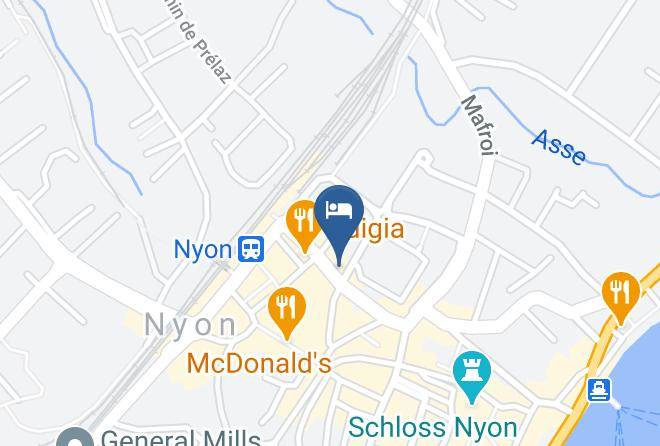Nyon - Hotel Des Alpes Et Restaurant Le Perdtemps Maps