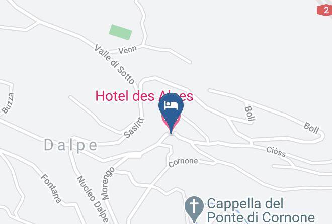 Hotel Des Alpes Map
