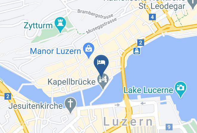 Lucerne - Hotel Des Alpes Maps