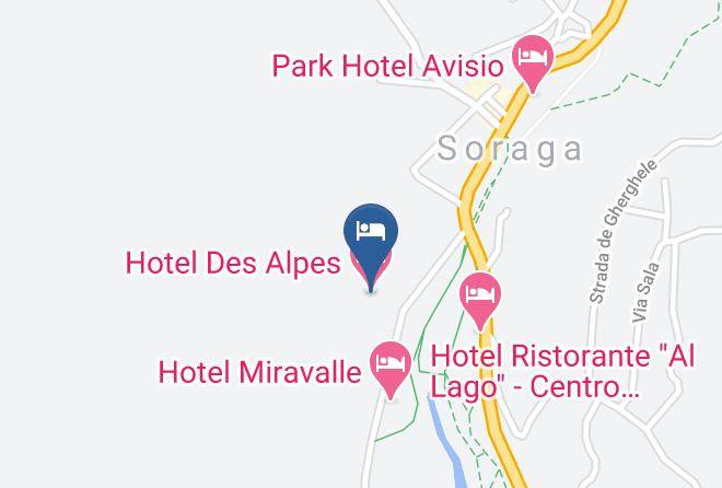 Trento - Hotel Des Alpes Maps