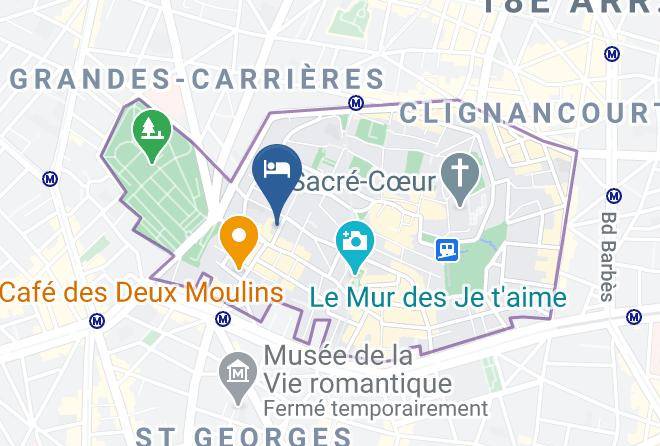 Paris - Hotel Des Arts Montmartre Maps