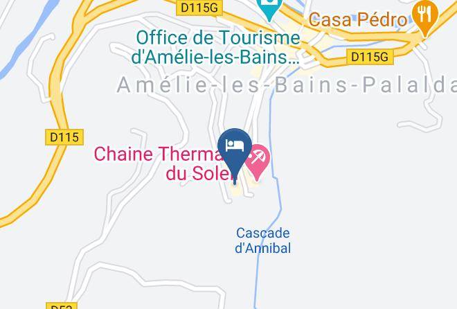 Pyrenees Orientales - Hotel Des Bains Et Des Gorges Maps