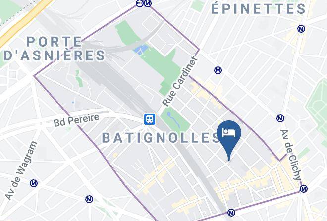 Paris - Hotel Des Batignolles Maps