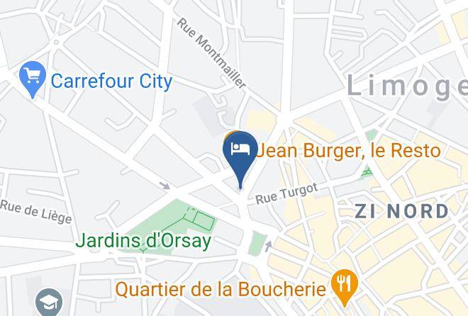 Haute Vienne - Hotel Des Beaux Arts Maps