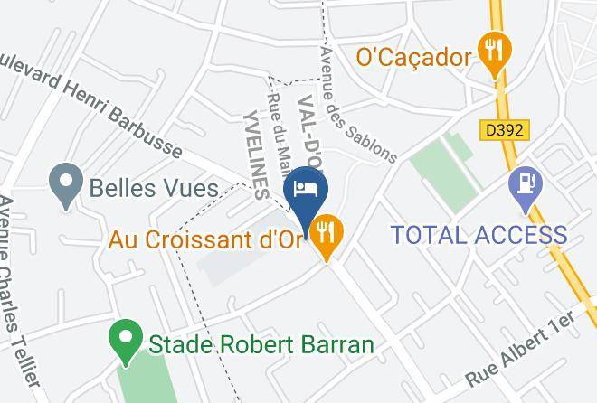 Val D Oise - Hotel Des Belles Vues Maps