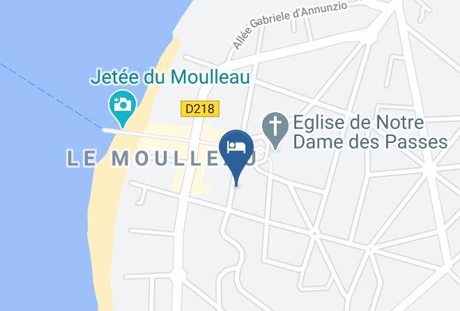 Gironde - Hotel Des Buissonnets Arcachon Le Moulleau Maps