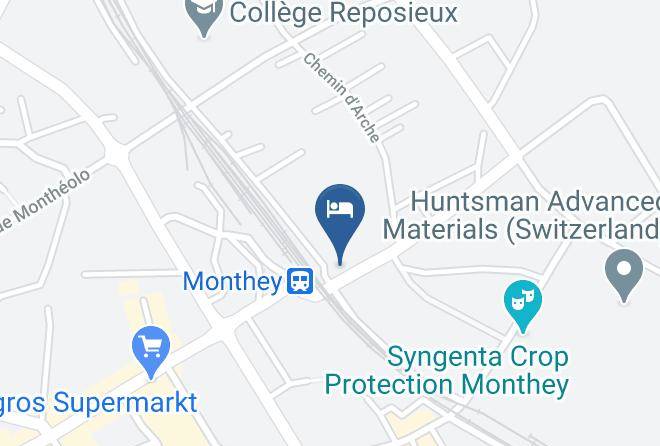 Monthey - Hotel Des Cheminots Maps