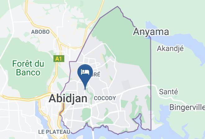 Abidjan - Hotel Des Jardins Maps