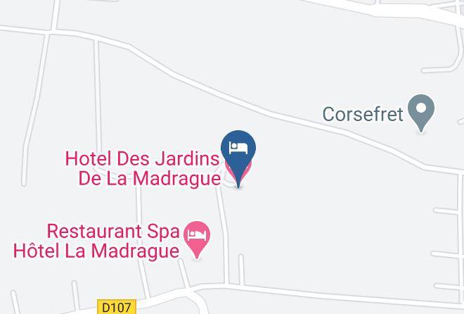 Hotel Des Jardins De La Madrague Map