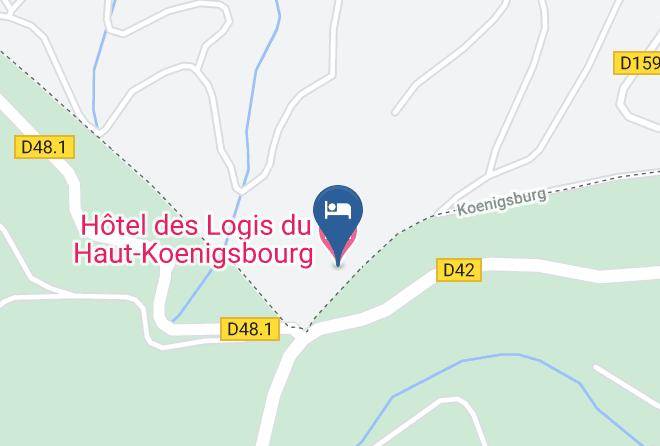 Bas Rhin - Hotel Des Logis Du Haut Koenigsbourg Maps