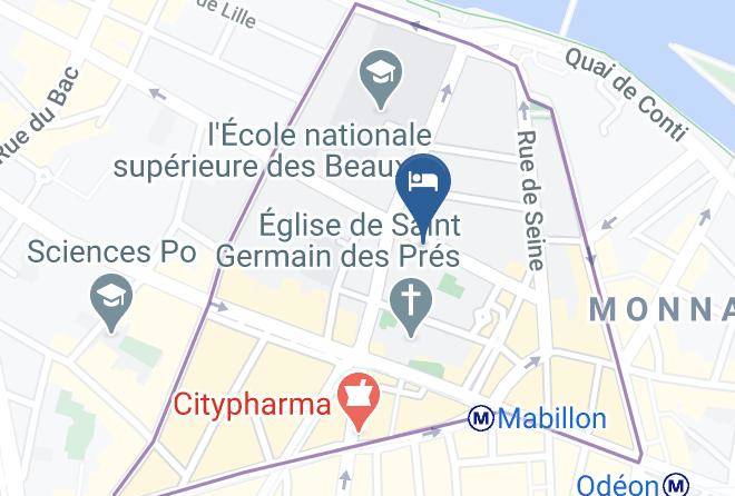 Paris - Hotel Des Marronniers Maps