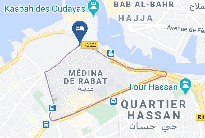 Rabat - Hotel Des Oudaias Maps