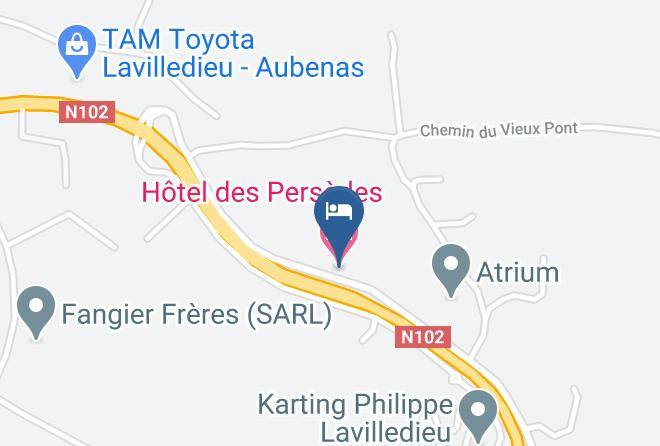 Ardeche - Hotel Des Persedes Maps