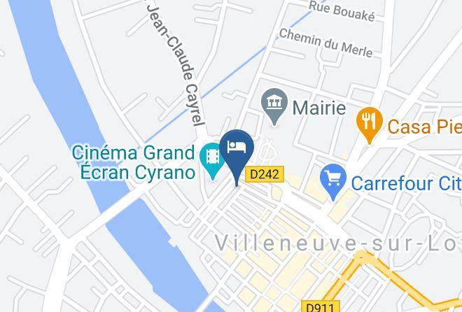 Lot Et Garonne - Hotel Des Platanes Villeneuve Sur Lot Maps