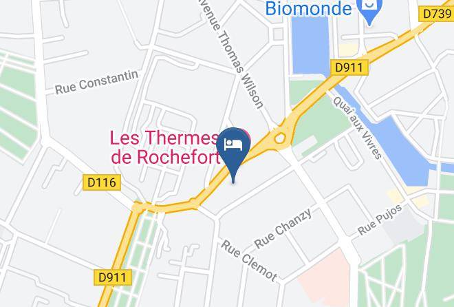 Charente Maritime - Hotel & Restaurant Des Remparts Rochefort Maps
