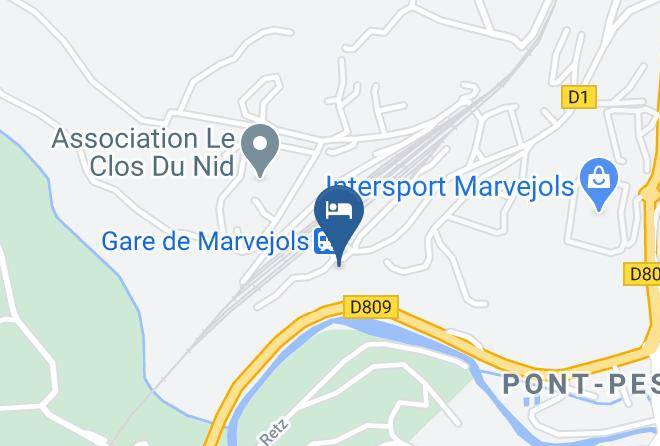 Lozere - Hotel Des Rochers Logis Et Contact Hotels Maps